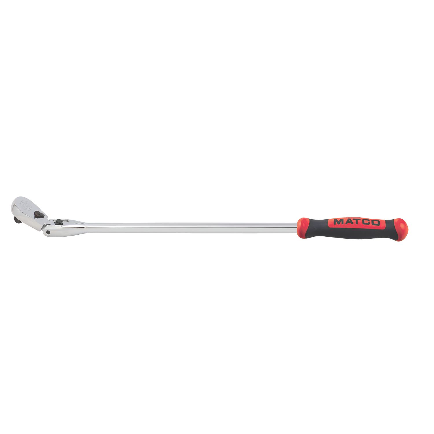 3/8" DRIVE 18-1/2" EIGHTY8 TOOTH LOCKING FLEX RATCHET WITH ERGO HANDLE - RED