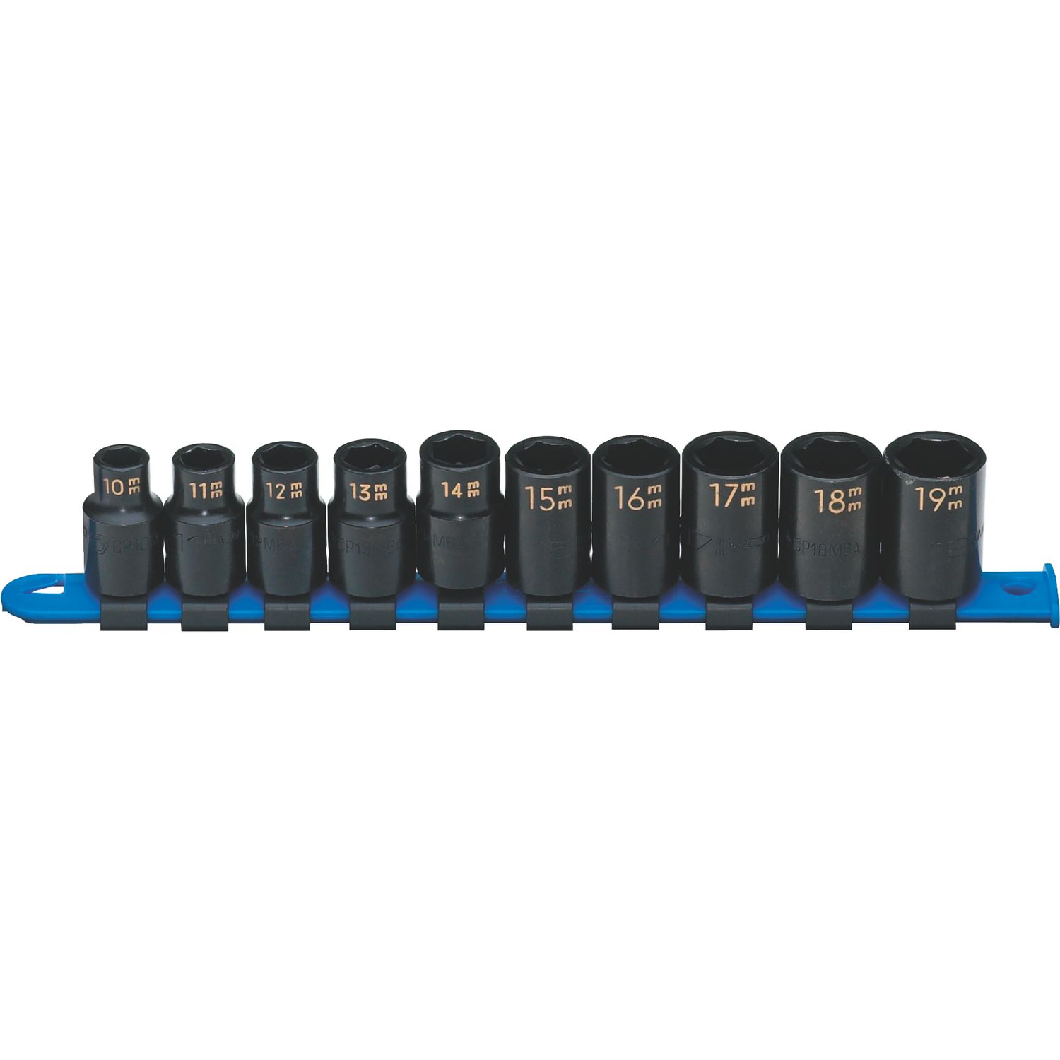 1/2" DRIVE 10 PIECE METRIC 6 POINT IMPACT SOCKET SET