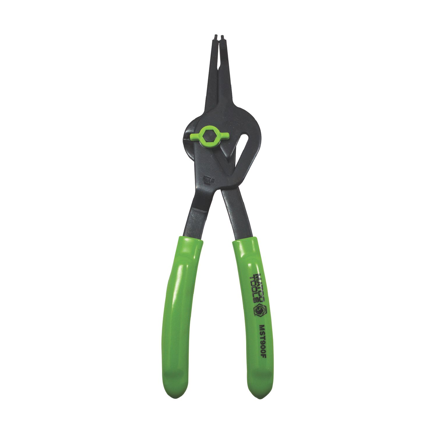 .090" CONVERTIBLE FIXED TIP FLUORESCENT SNAP RING PLIERS - 0Â°