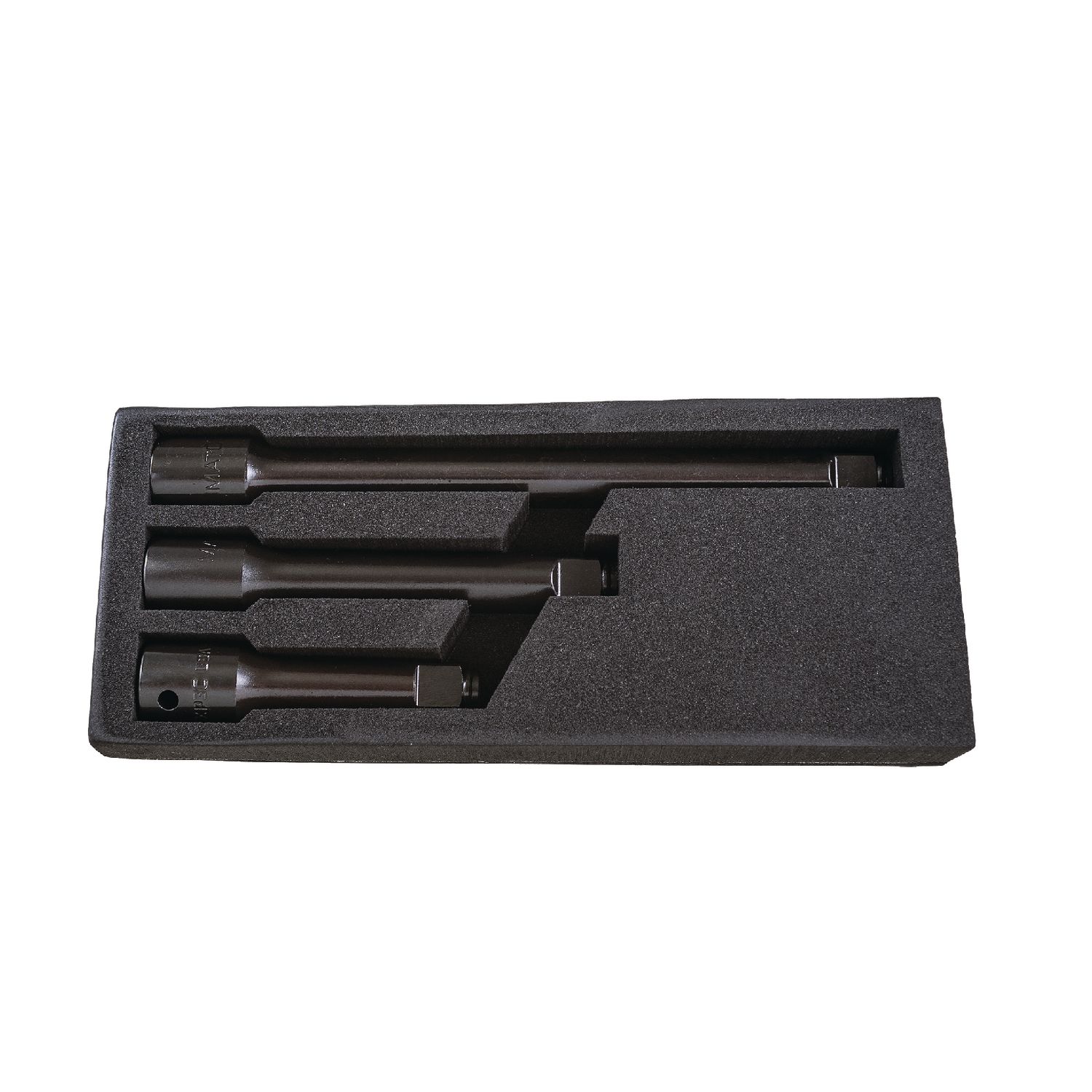 3 PIECE 1/2" DRIVE STANDARD EXTENSION IMPACT SET
