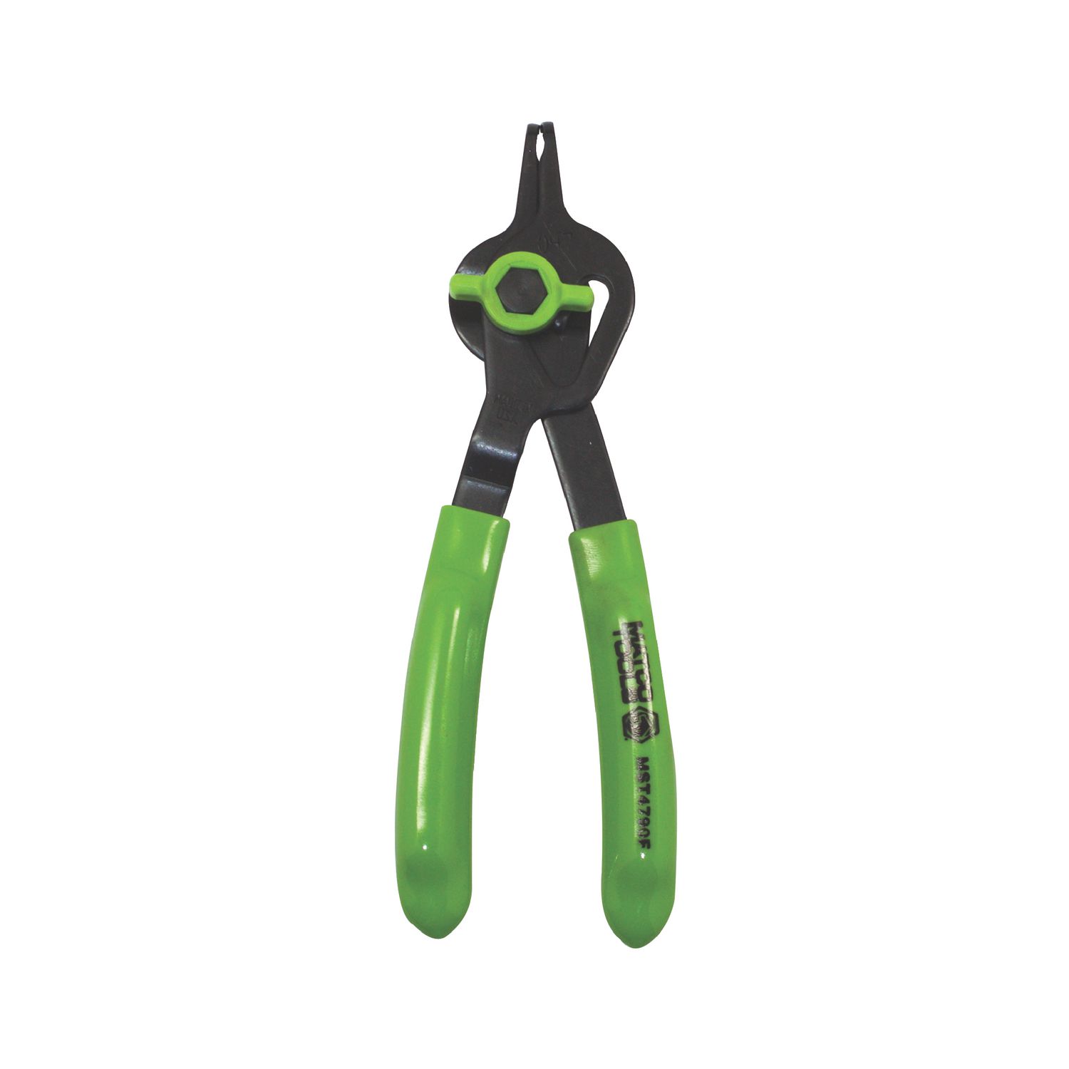 .047" CONVERTIBLE FIXED TIP FLUORESCENT SNAP RING PLIERS - 90Â°
