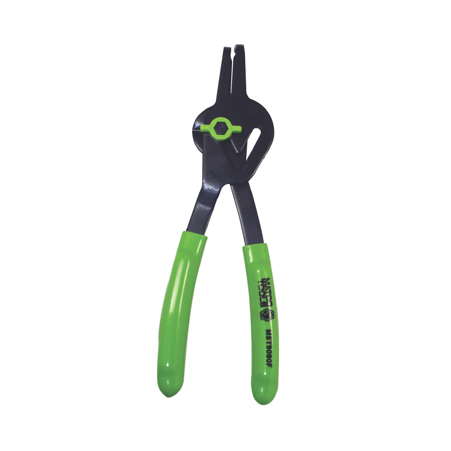 .090" CONVERTIBLE FIXED TIP FLUORESCENT SNAP RING PLIERS - 90Â°