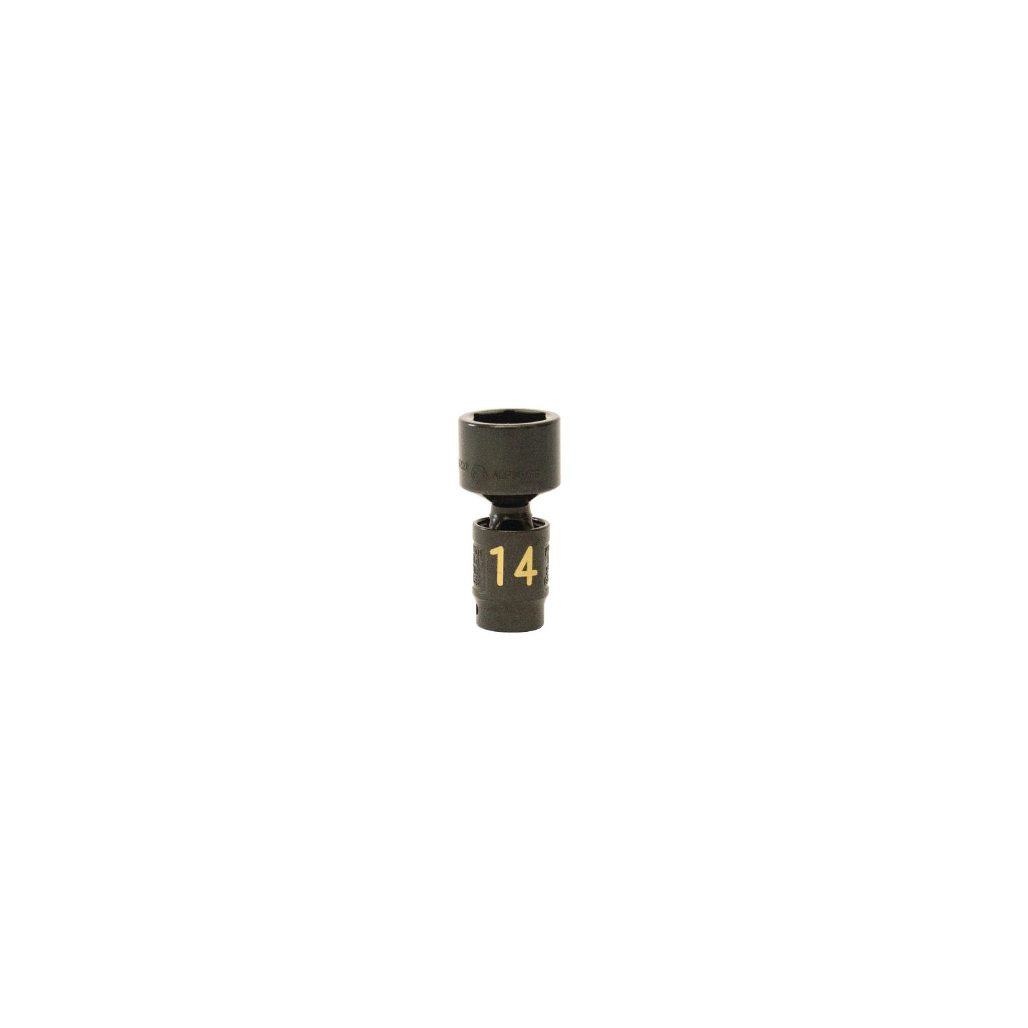 1/4" DRIVE 14MM METRIC 6 POINT UNIVERSAL IMPACT SOCKET