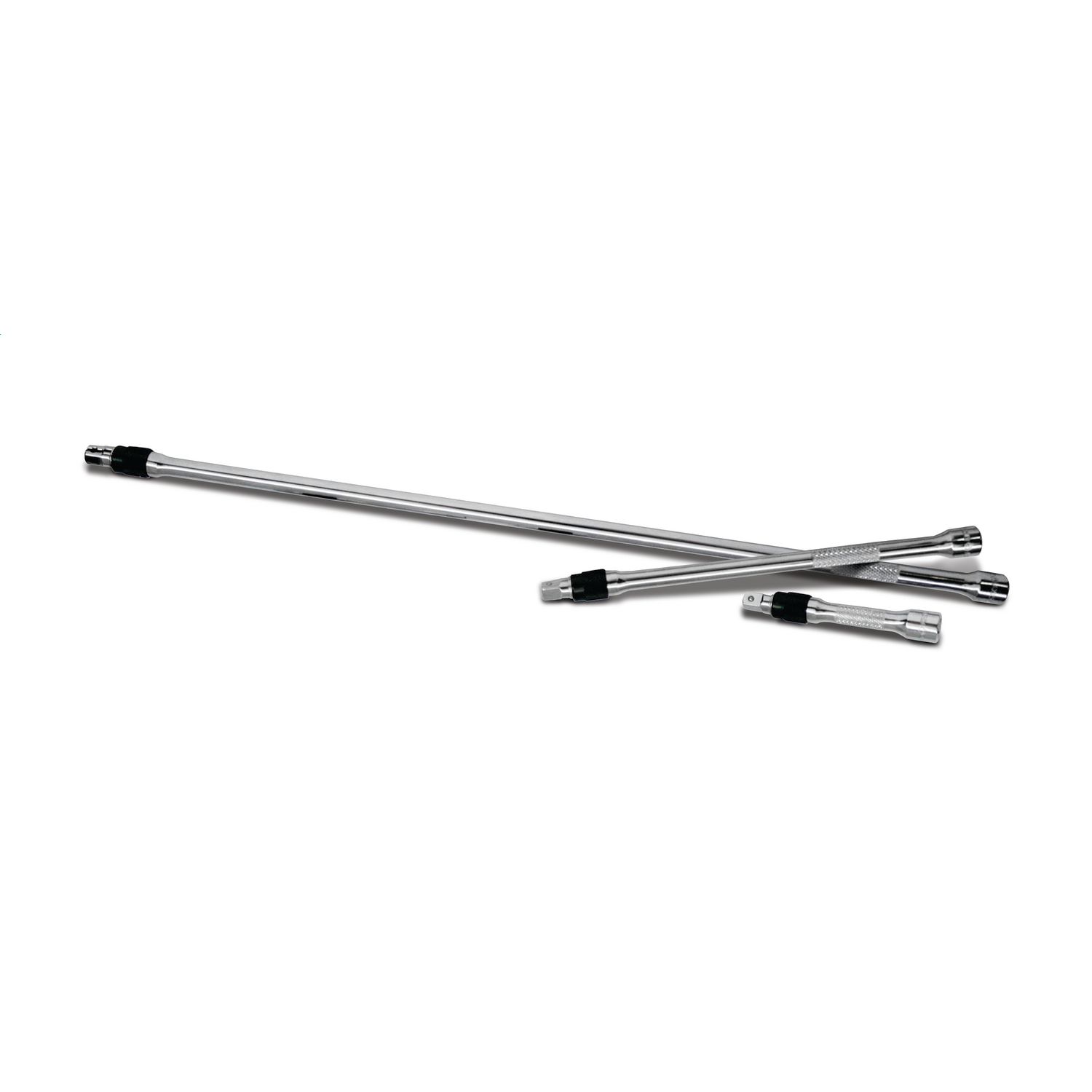 3 PIECE 1/4" DRIVE LOCKING CHROME EXTENSION SET