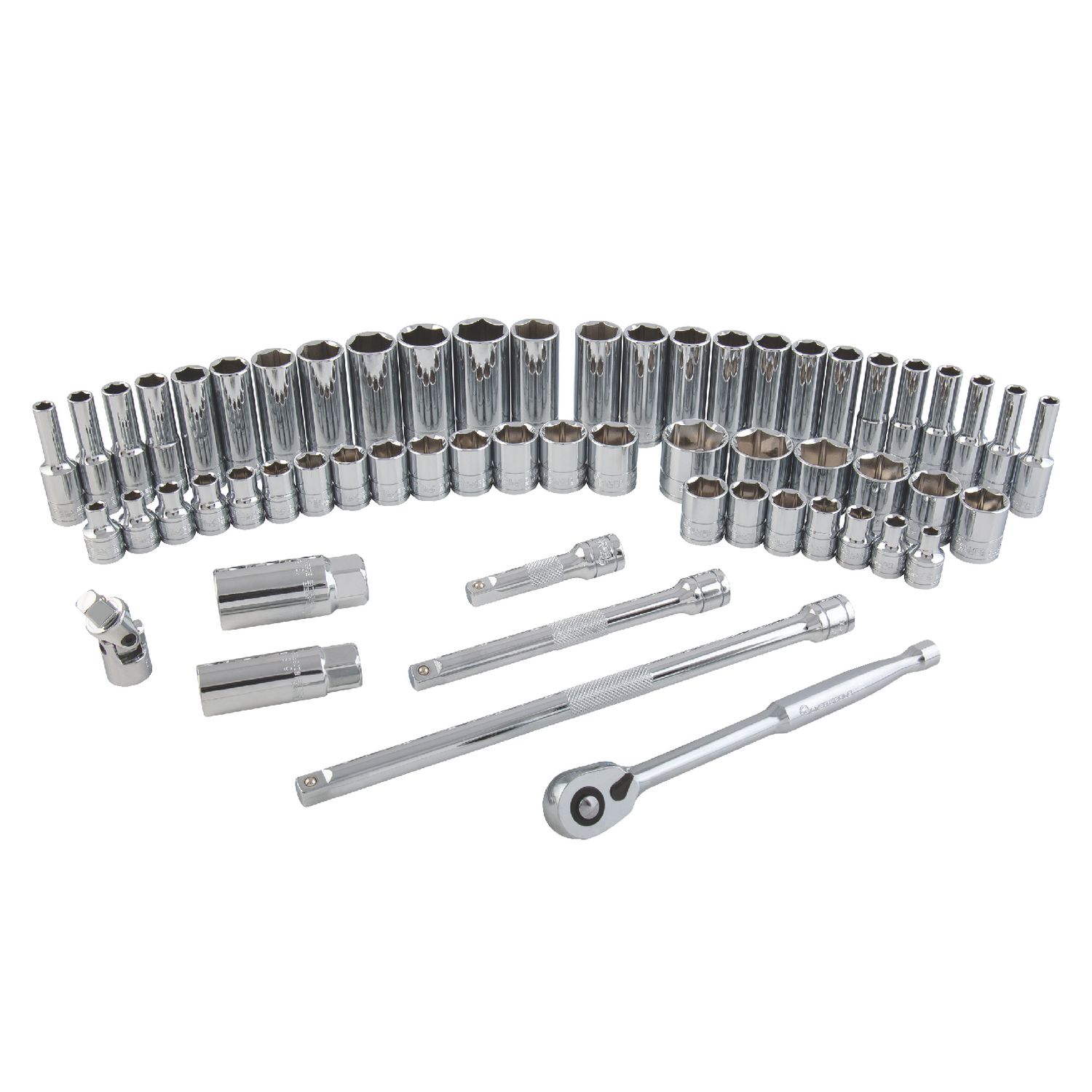 59 PIECE 3/8" DRIVE SILVER EAGLE? CHROME SOCKET SET