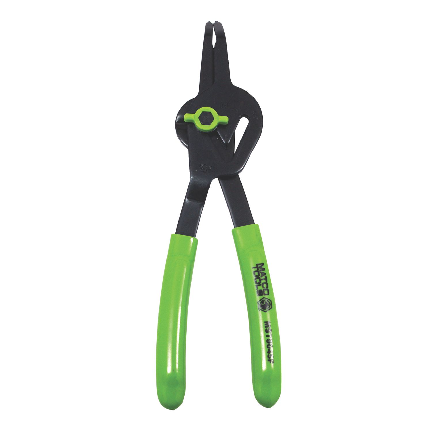 .090" CONVERTIBLE FIXED TIP FLUORESCENT SNAP RING PLIERS - 45Â°