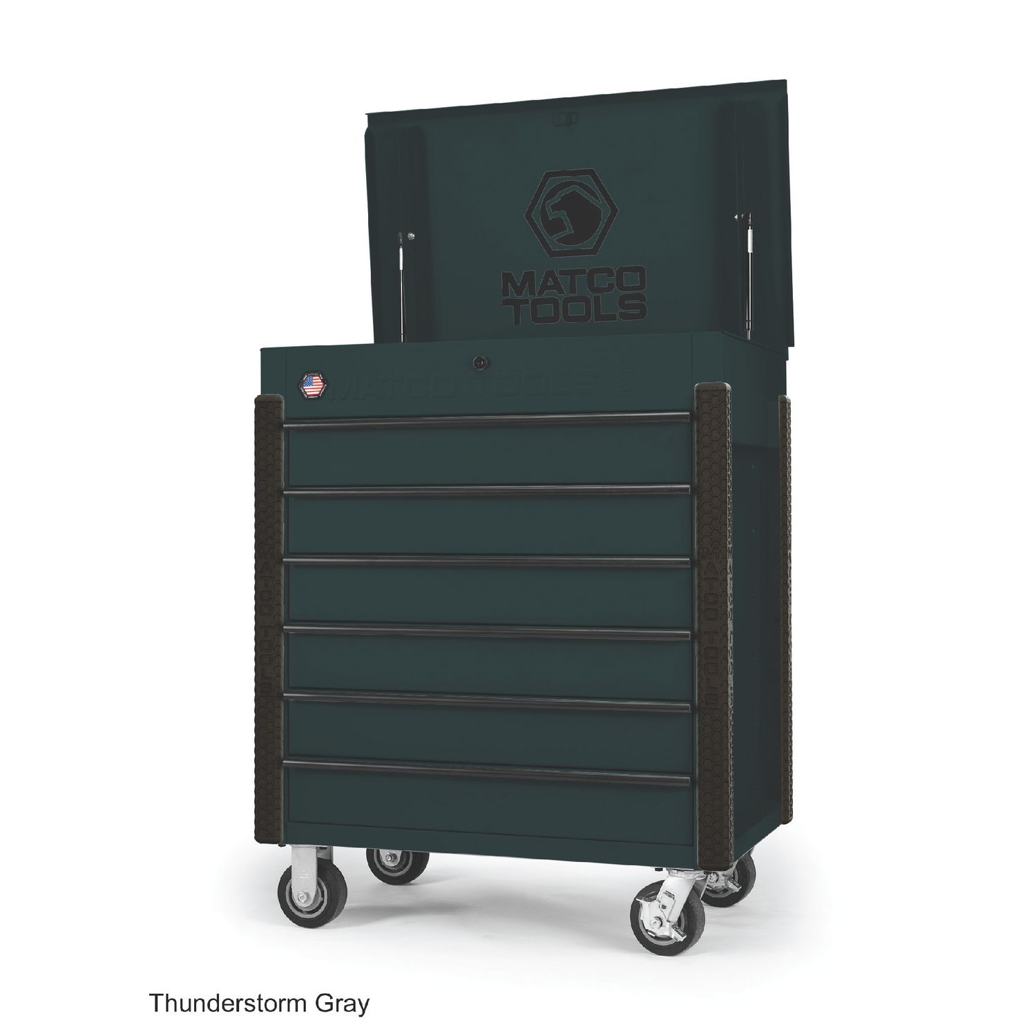35â x 22â JSC483 ROLLING TOOL CART (THUNDERSTORM GRAY/BLACK)