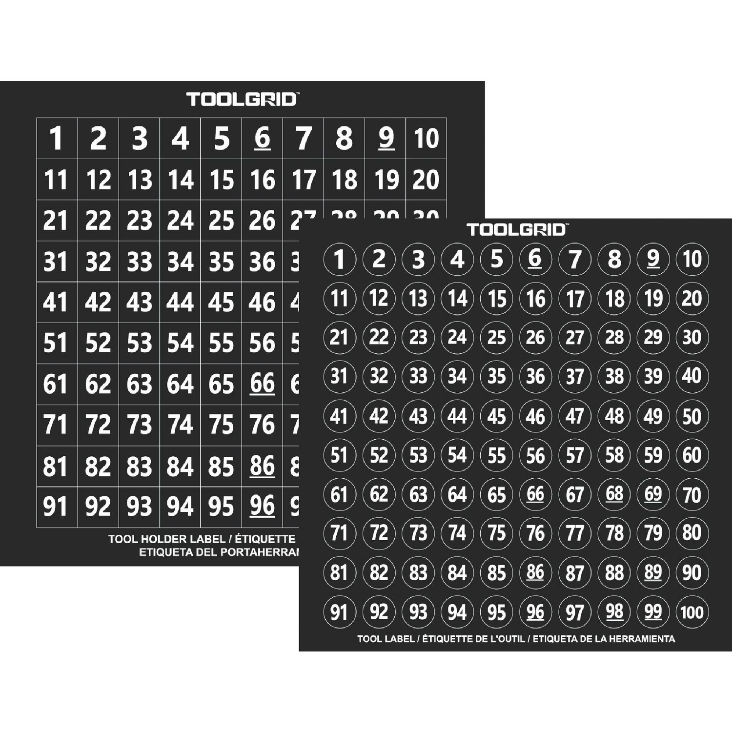 TOOL u0026 HOLDER ID LABEL SET