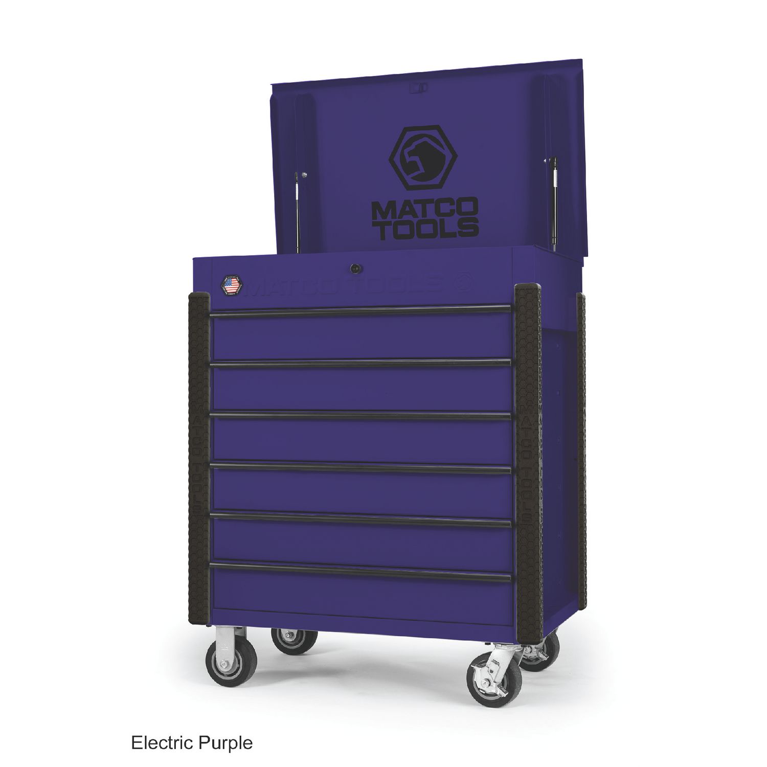 35â x 22â JSC483 ROLLING TOOL CART (ELECTRIC PURPLE/BLACK)
