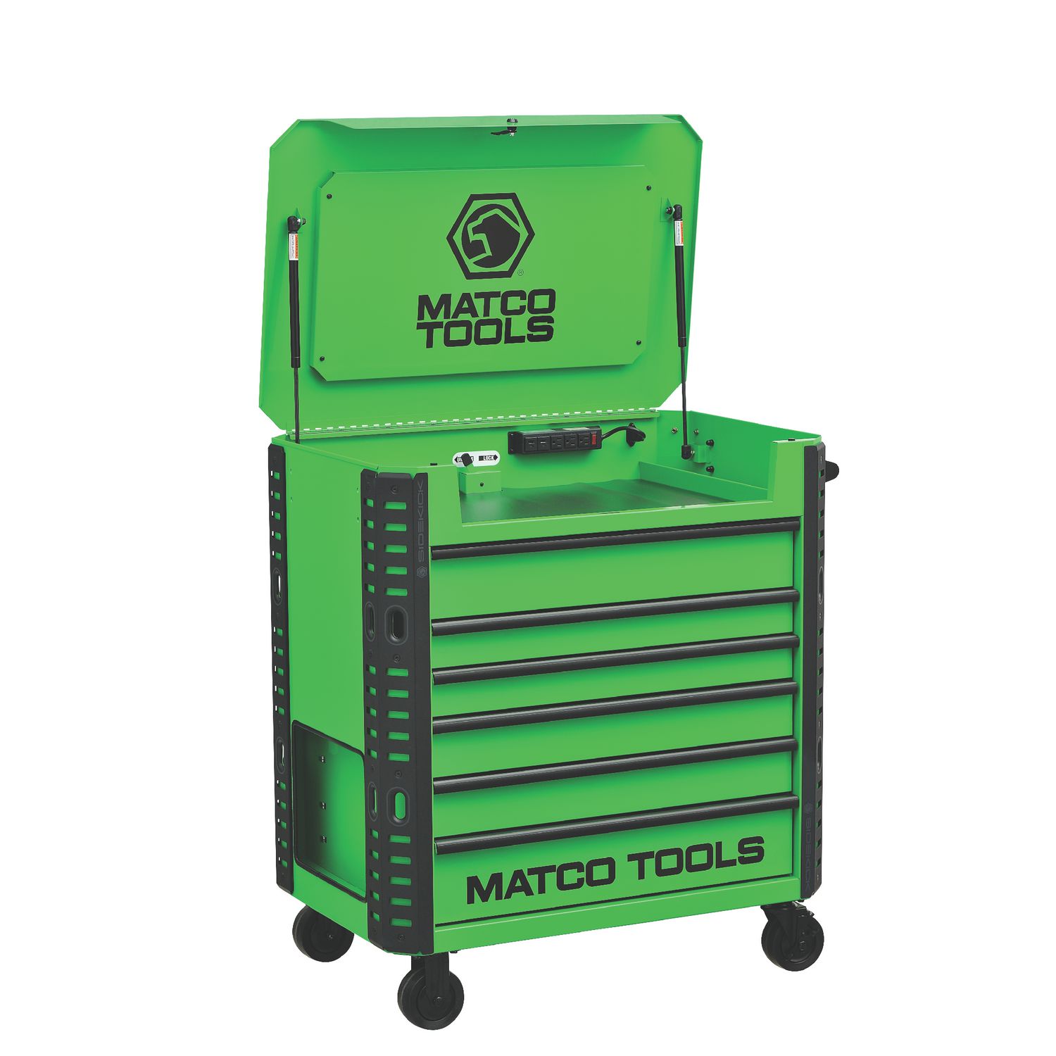 38" X 24" MSCX SIDEKICK? READY TOOL CART (SCREAMIN' GREEN?/BLACK)