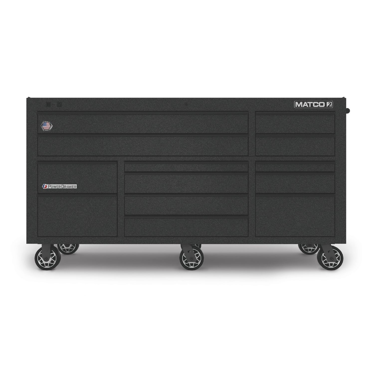 75" x 25" TRIPLE-BAY 2s SERIES TOOLBOX (TOUGH BALLISTIC BLACK/BLACK)