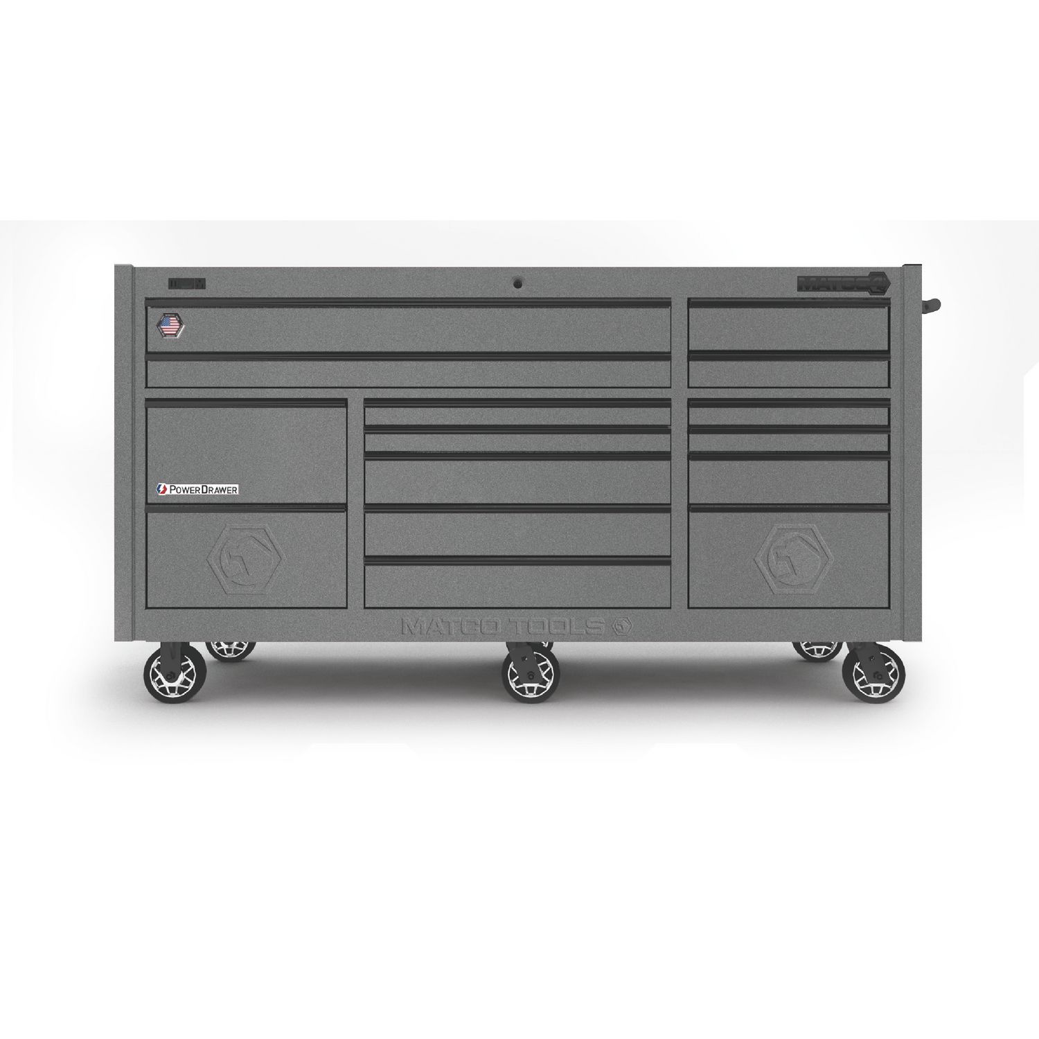 79" x 28" TRIPLE-BAY 4s SERIES TOOLBOX (TOUGH GUNMENTAL GRAY/TACTICAL BLACK)