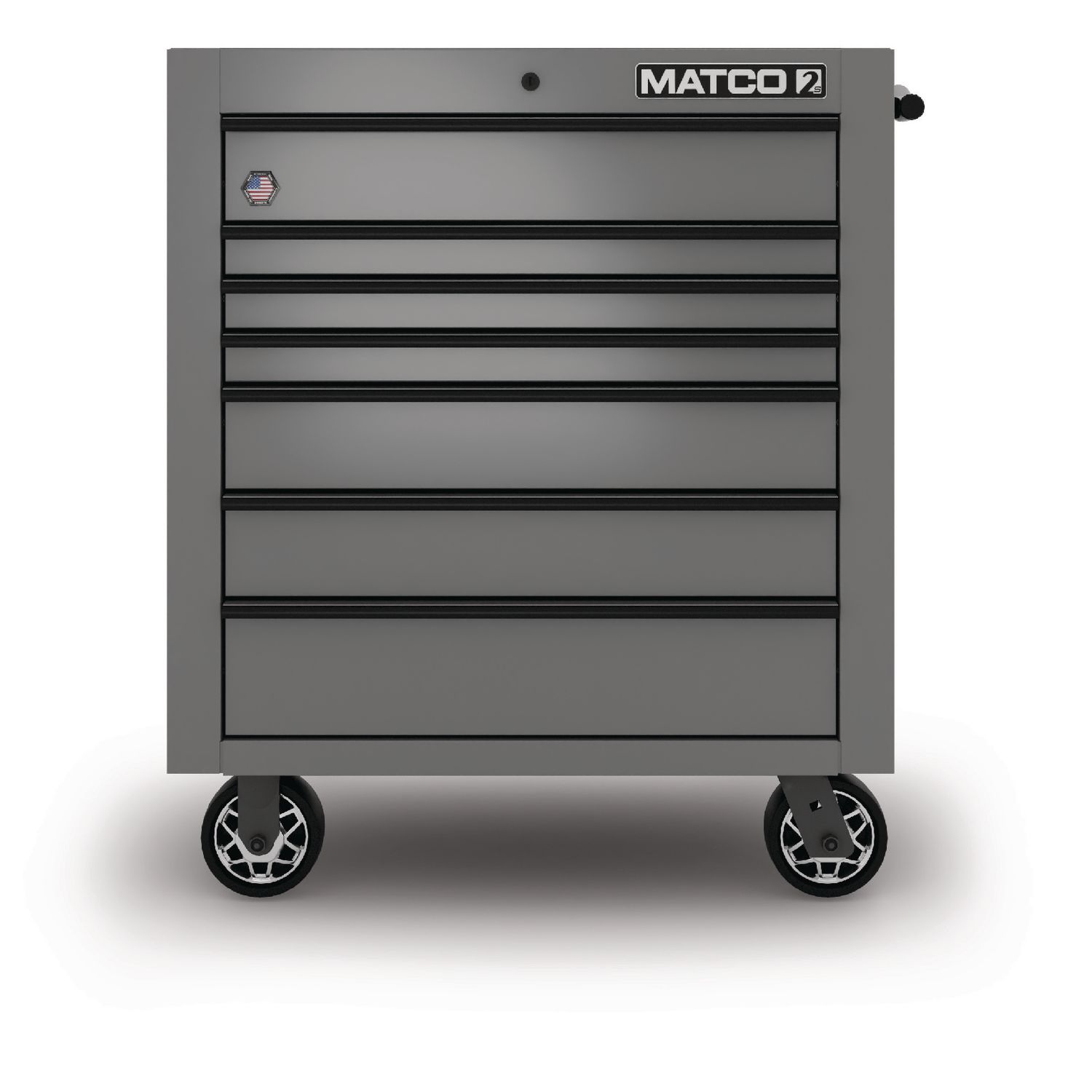 35" x 25" SINGLE-BAY 2s SERIES TOOLBOX (THUNDERSTORM GRAY/BLACK)