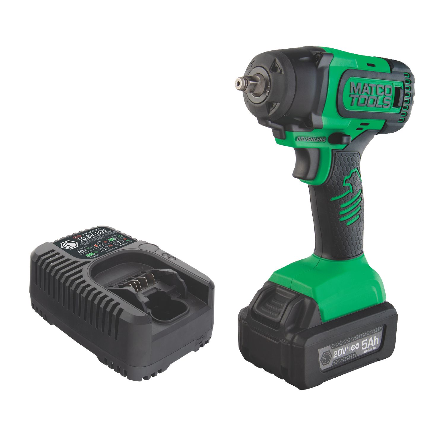 20V+ CORDLESS INFINIUM? 3/8" DRIVE BRUSHLESS IMPACT WRENCH KIT - GREEN