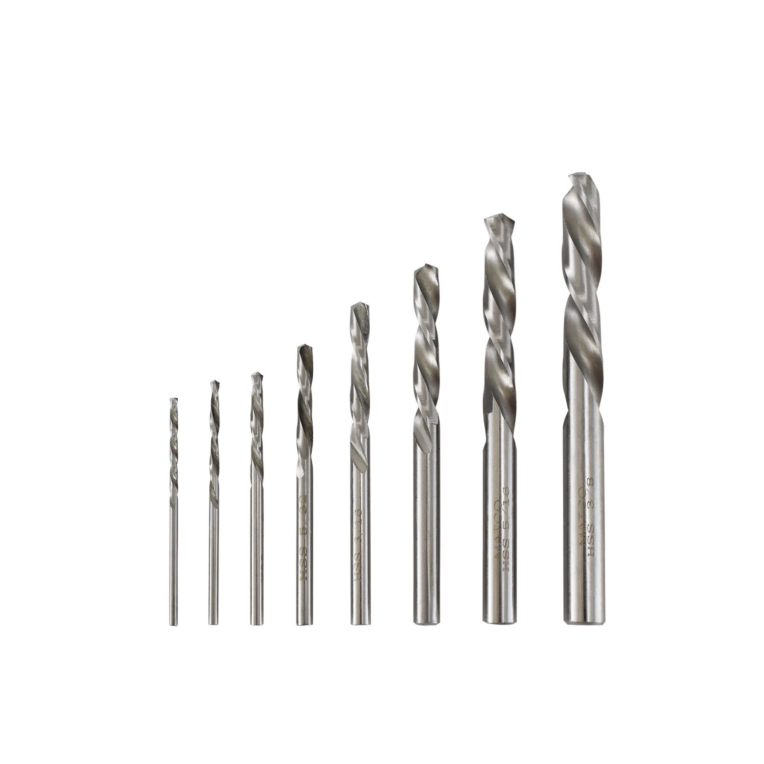 LEFT HAND DRILL BIT SET, 8 PIECE - Matco Tools