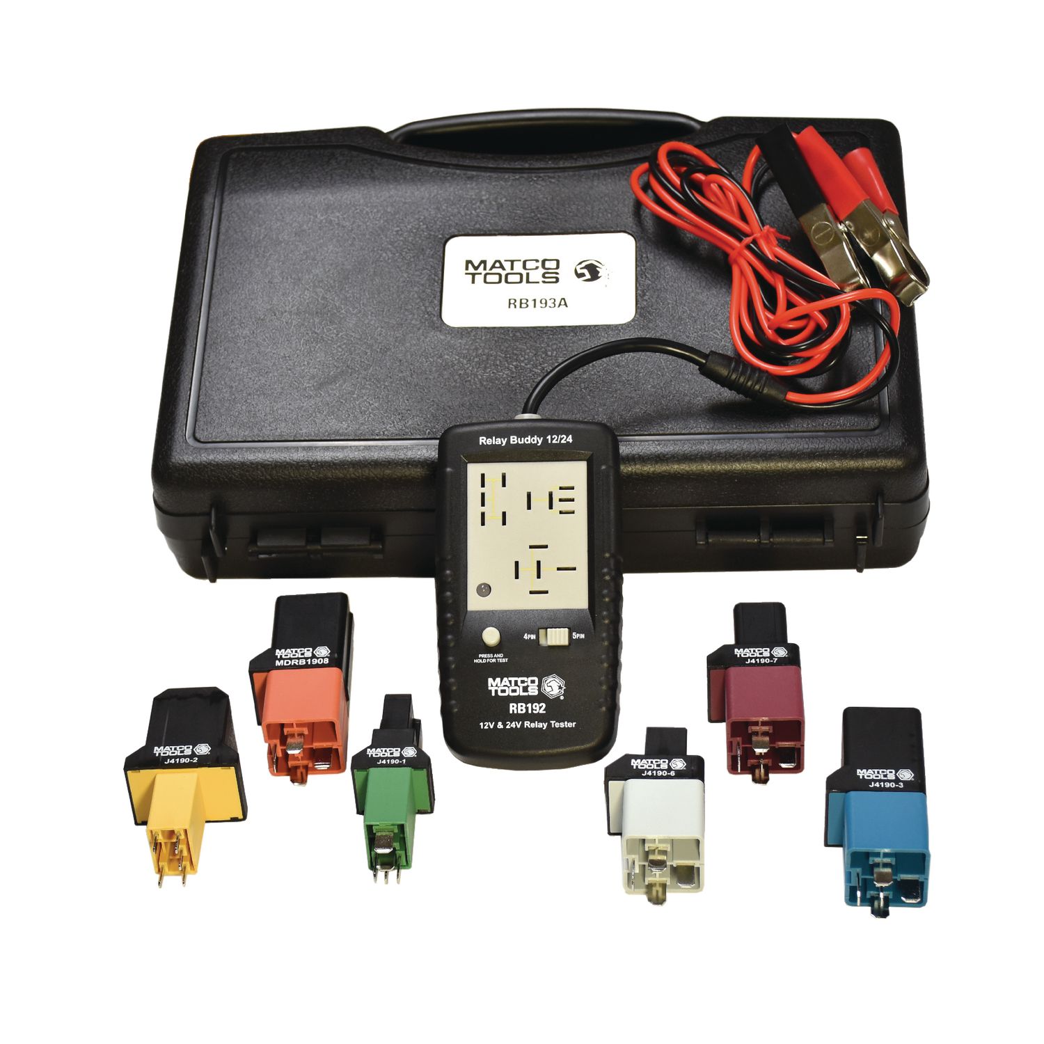Matco Relay Test Kit 12/24V RELAY BUDDY PRO KIT WITH 6 TEST ADAPTERS - Matco Tools