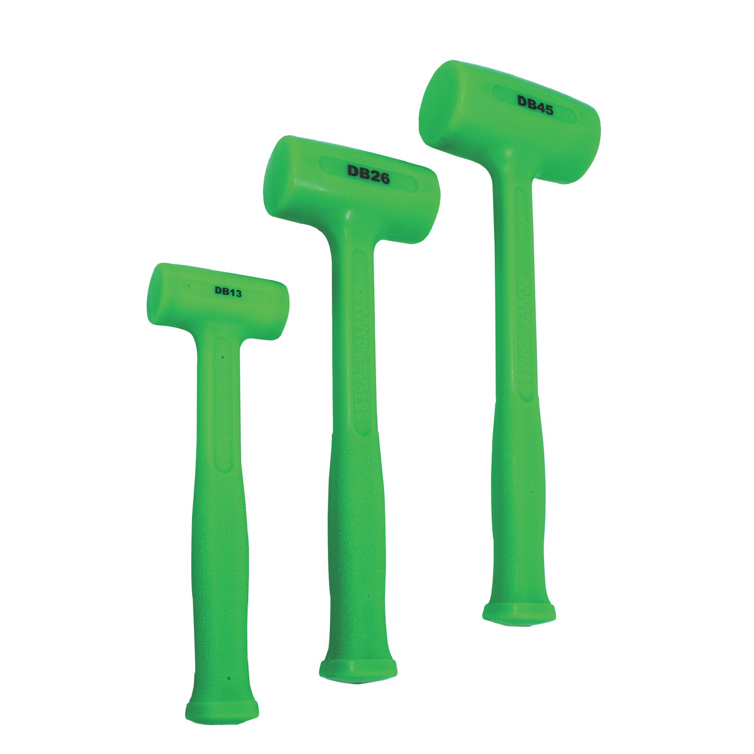 3 PIECE STANDARD HEAD MATCOTHANE? HAMMER SET GREEN