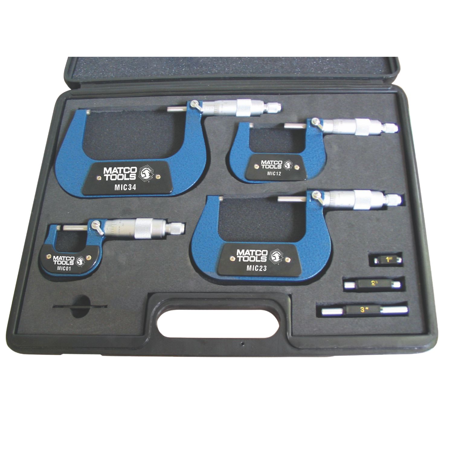 4 PIECE 0-4" OUTSIDE MICROMETER SET - Matco Tools